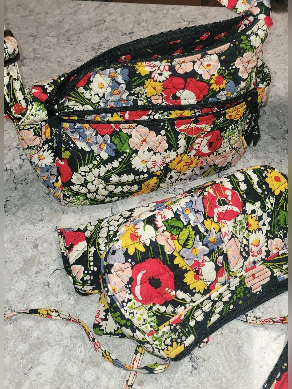 Vera Bradley Poppy Fields. Retired. 5pcs - Picture 5 of 7